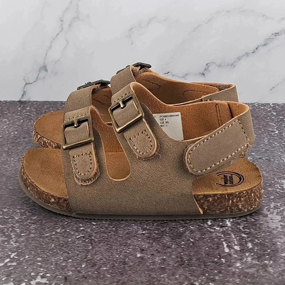 wonder nation Other - Wonder Nation Infant Sandals "Birkenstock" Style Light Brown Sz 4 infant